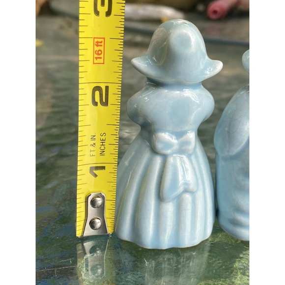 Powder Blue Dutch Boy Girl Salt Pepper Shakers, Fisherman's Wharf San Francisco - Picture 4 of 6